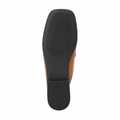 Tuileries women's caramel mules chain detail