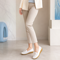 Avignon women's white loafers alternate angle