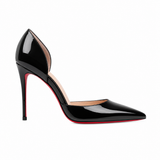 Chantilly women's black court shoes outsole detail