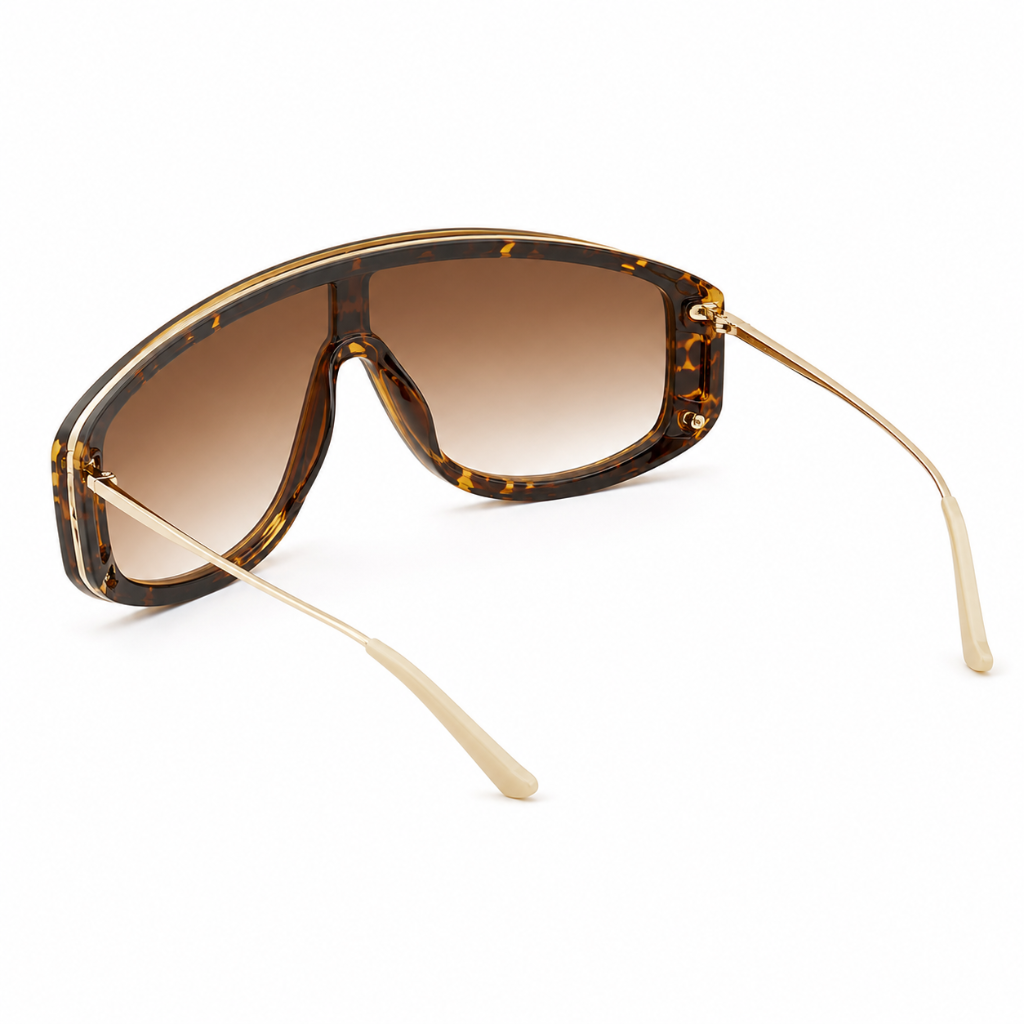 Mykonos leopard-print alloy frame detail