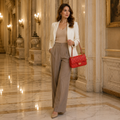 Louvre women's red shoulder bag additional view