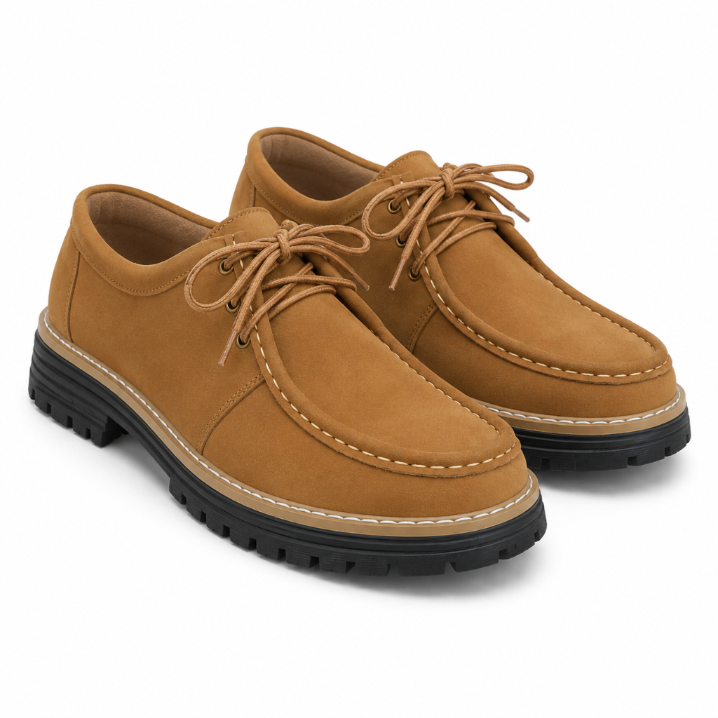 Loire women's brown loafers side profile