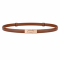Prague women's brown leather belt