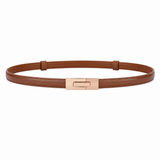 Prague women's brown leather belt