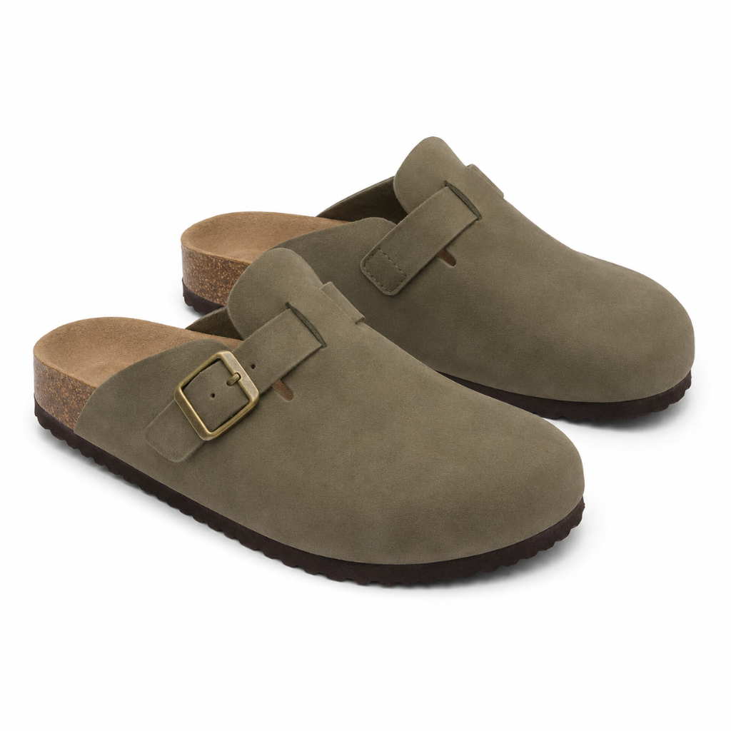 Loire women's grey sandals side profile