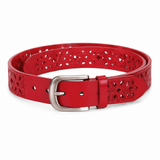Sevilla women's red leather belt