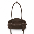 Luxembourg women's brown shoulder bag interior detail