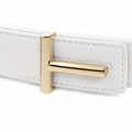 Granada white split-leather strap detail