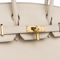 Vendôme white felt bag organiser interior detail
