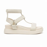Versailles women's light neutral leather sandals