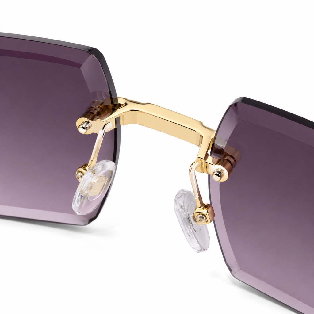 Malta rectangular sunglasses side profile