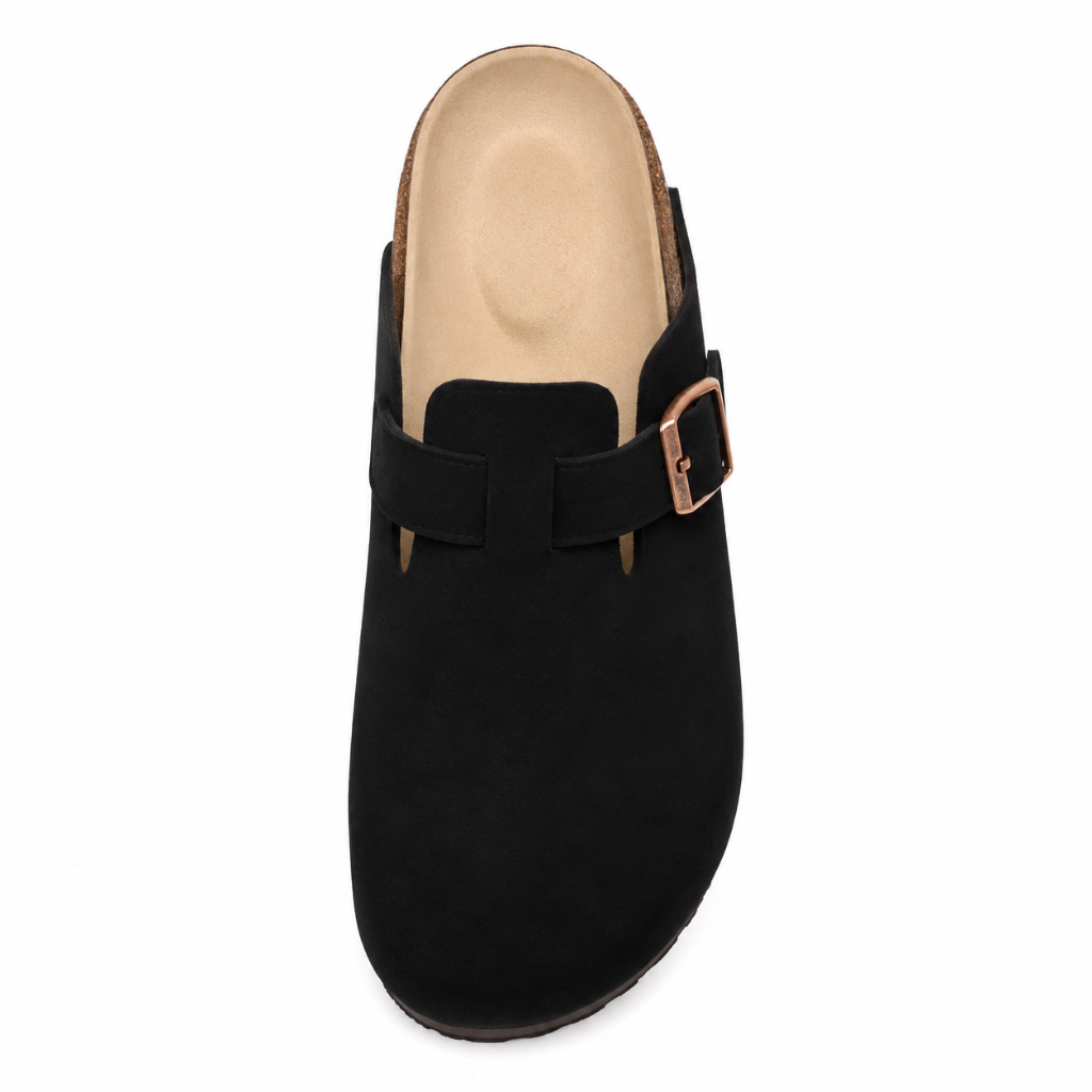 Loire women's black sandals EVA insole detail
