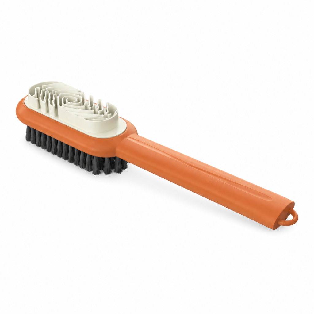 2-in-1 suede and nubuck shoe-cleaning brush double-sided brush detail