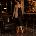 Loire women's red court shoes outsole detail