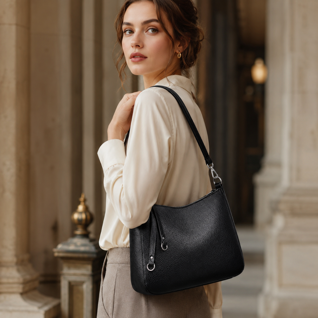 Opera women's black shoulder bag alternate angle