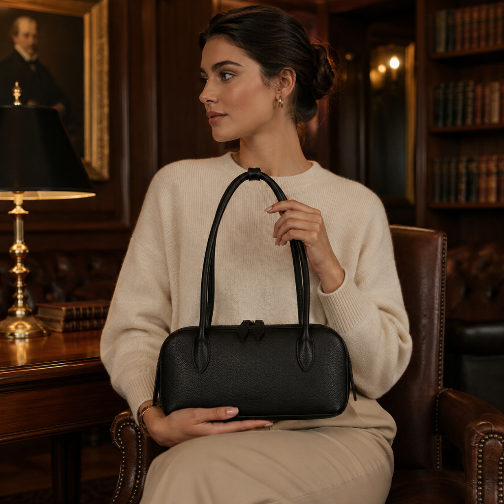 Bastille women's black shoulder bag alternate angle
