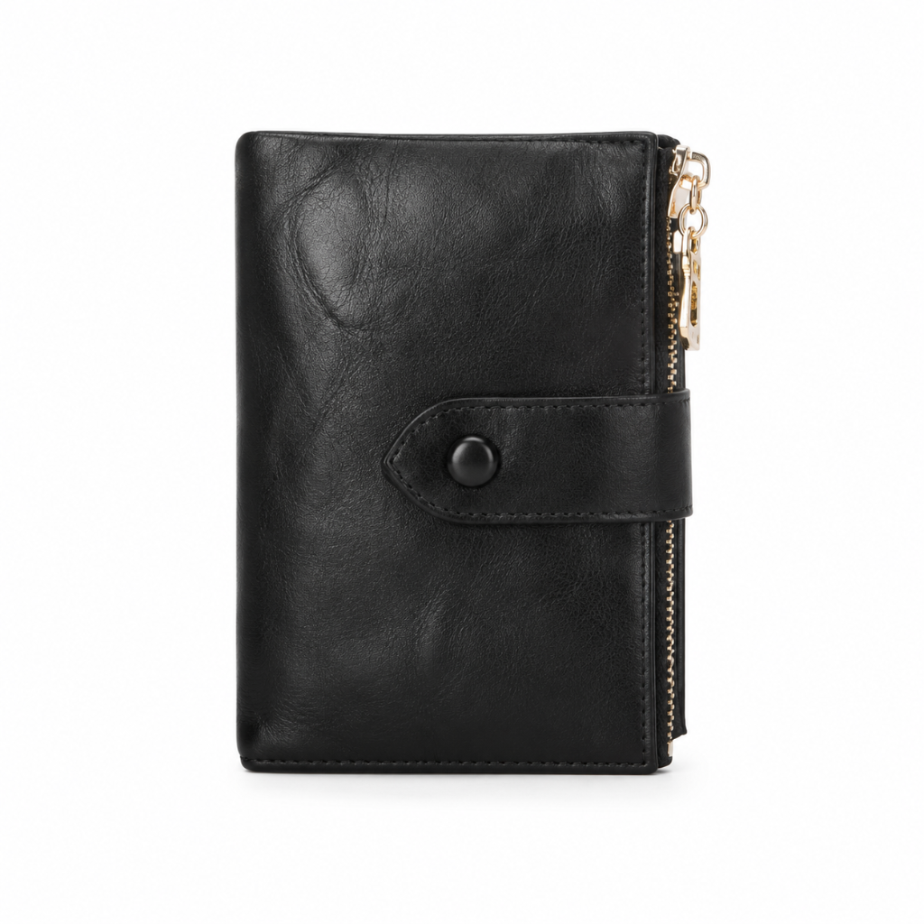 As women's black wallet