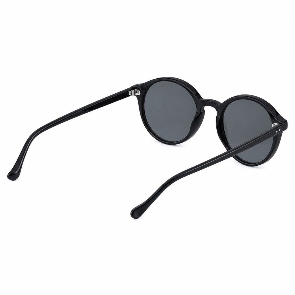 Rhodes black polycarbonate frame detail