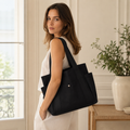 Amalfi women's black tote bag alternate angle