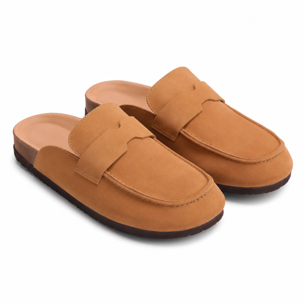 Avignon women's caramel sandals side profile