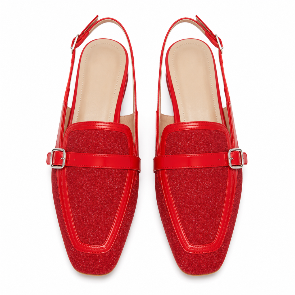 Milan women's red mules product detail
