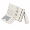Palermo women's white wallet interior compartments