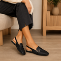 Milan women's black mules alternate angle