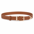 Sicily women's light brown leather belt