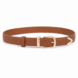 Sicily women's light brown leather belt