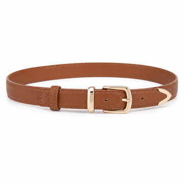 Sicily women's light brown leather belt