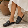 Saint-Tropez women's black mule-style sandals alternate view