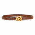 Vienna women's brown leather belt