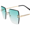 Ibiza women's gold alloy frame detail