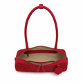 Luxembourg women's red shoulder bag interior detail