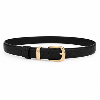 Sicily women's black leather belt