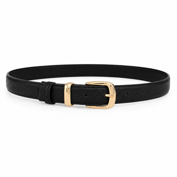 Sicily women's black leather belt