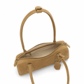 Luxembourg women's khaki shoulder bag interior detail