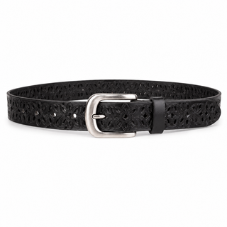 Sevilla women's black leather belt