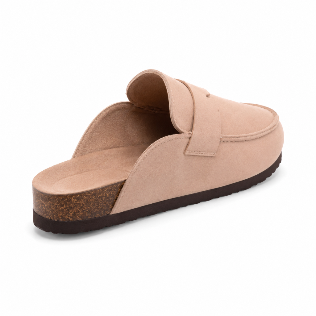 Avignon women's beige sandals pleated detail