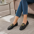 Nice women's black loafers alternate angle