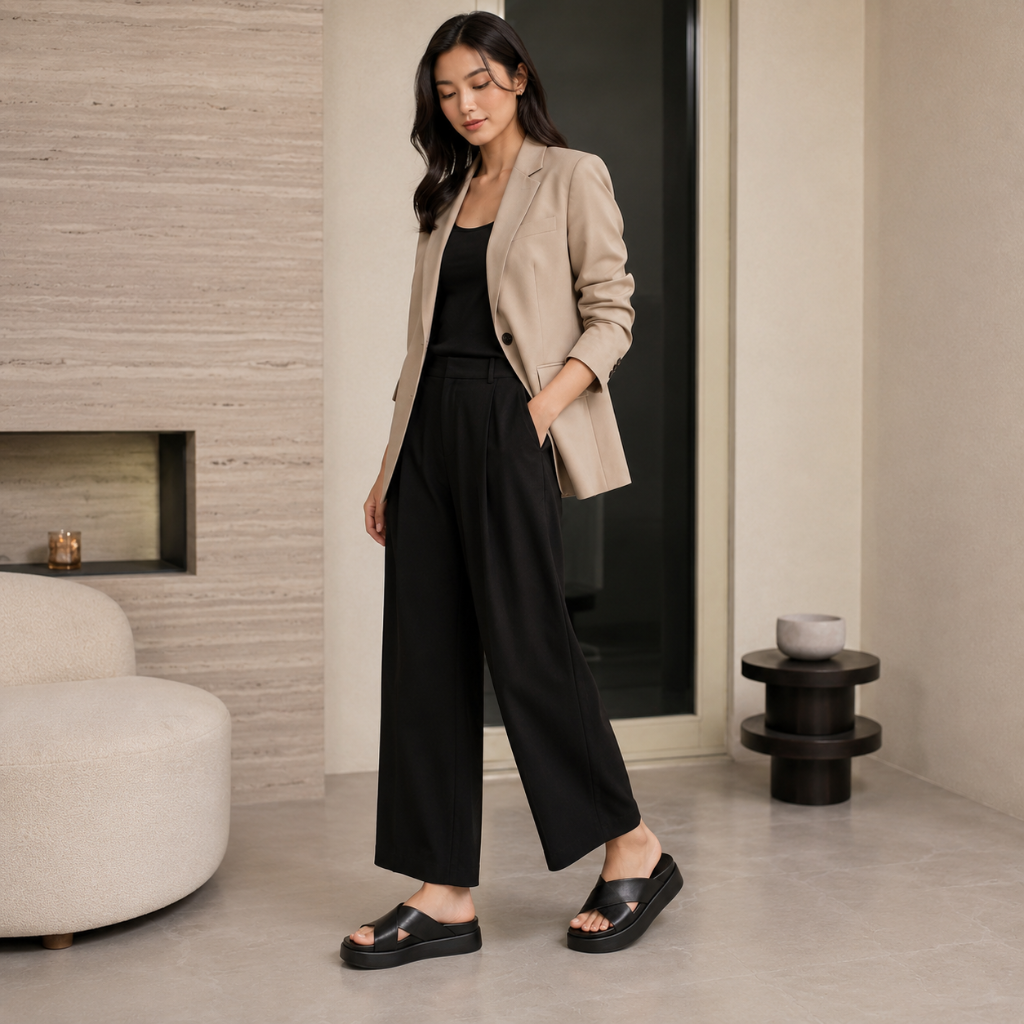 Cannes women's black sandals product detail