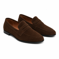 Lausanne women's brown loafers side profile