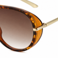 Santorini gradient brown sunglasses side profile
