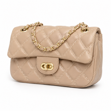 Louvre women's khaki shoulder bag