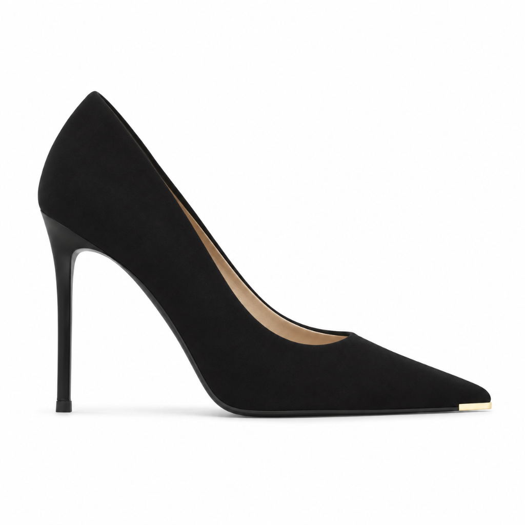 Lyon women's black court shoes