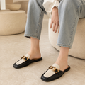 Tuileries women's black mules alternate angle