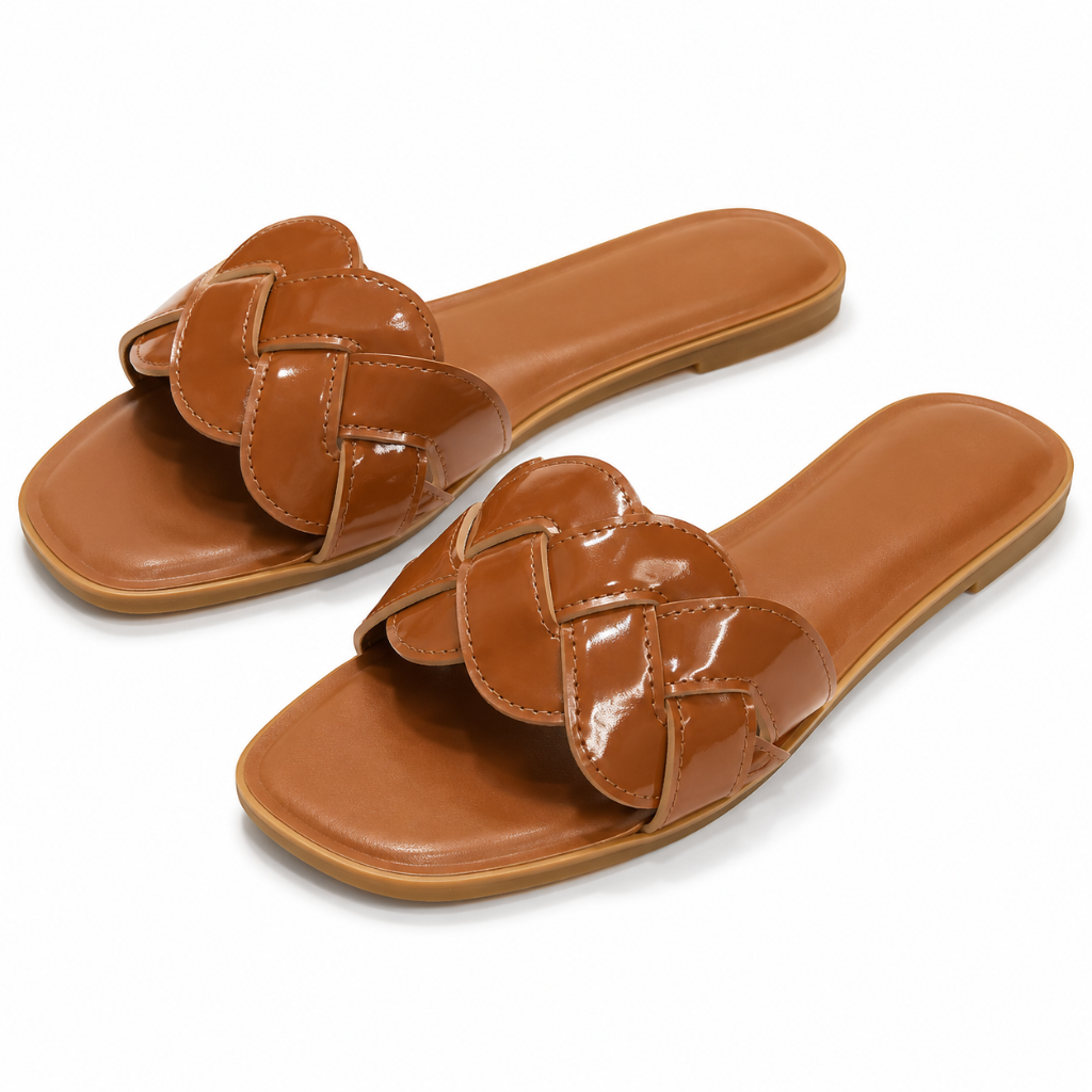 Nice women's caramel sandals sole detail