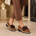 Strasbourg women's brown loafers alternate angle