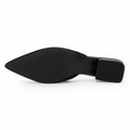 Rome women's black mules upper detail