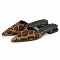 Rome women's leopard-print mules side profile